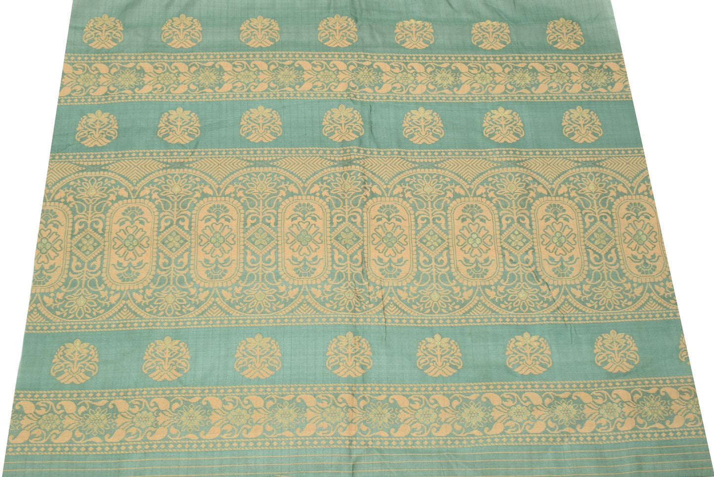 Sushila Vintage Handwoven Sari Remnant Scrap Multi Purpose Silk Craft Fabric