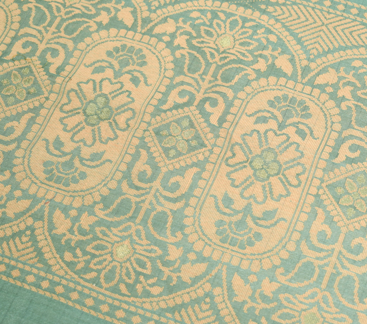 Sushila Vintage Handwoven Sari Remnant Scrap Multi Purpose Silk Craft Fabric