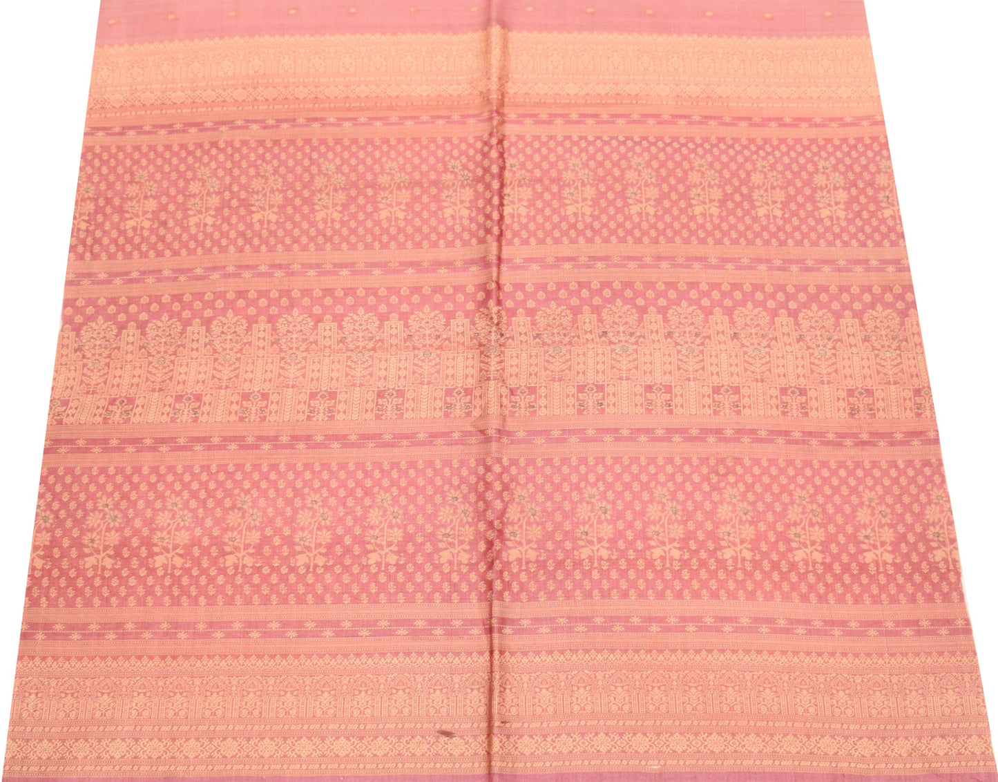 Sushila Vintage Floral Woven Sari Remnant Scrap Multi Purpose Silk Craft Fabric