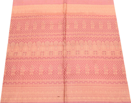 Sushila Vintage Floral Woven Sari Remnant Scrap Multi Purpose Silk Craft Fabric