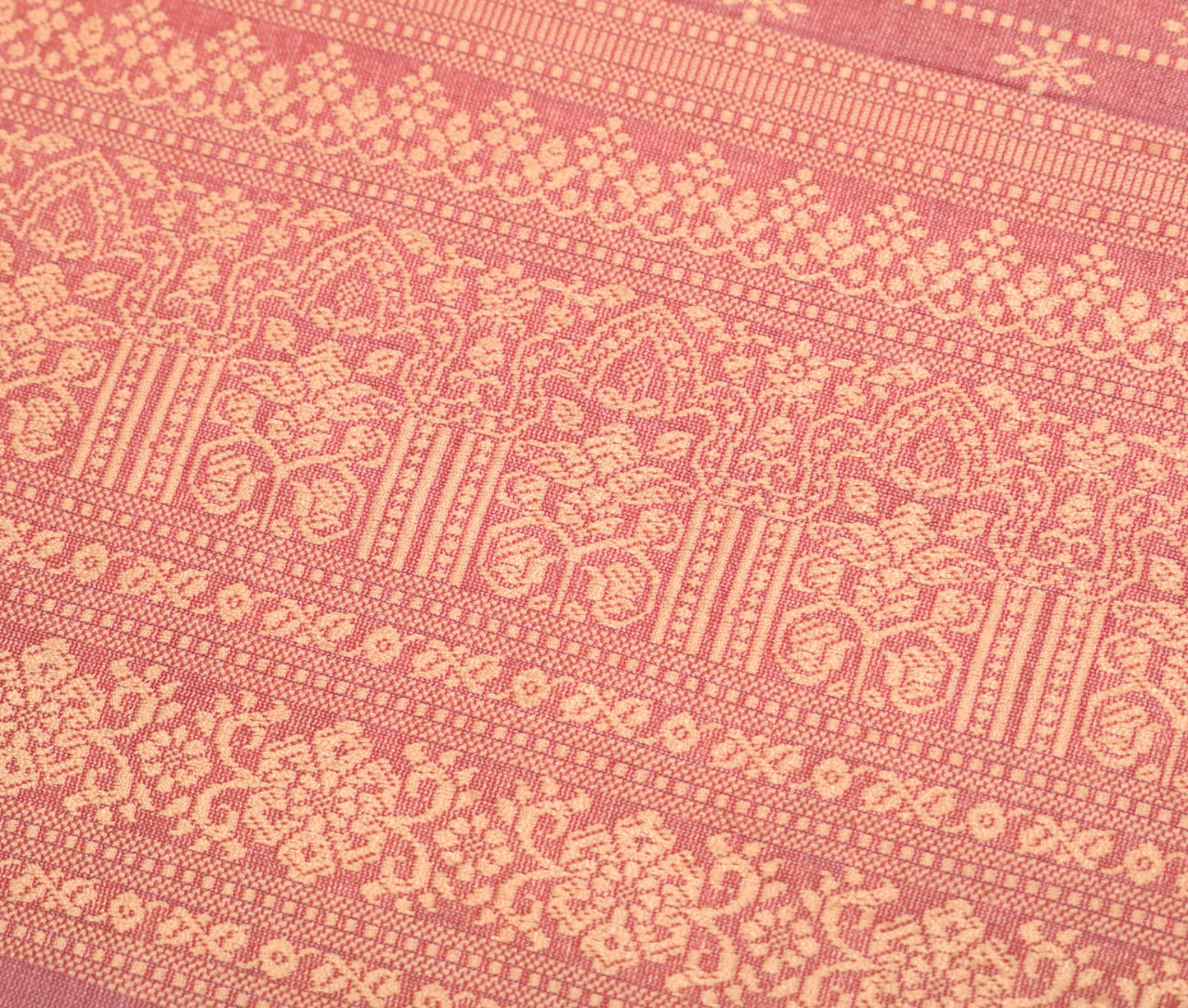 Sushila Vintage Floral Woven Sari Remnant Scrap Multi Purpose Silk Craft Fabric