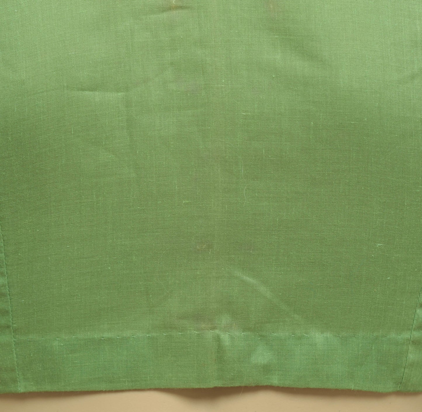 Sushila Vintage Light Green Stitched Sari Blouse Cotton Woven Women Choli Size36