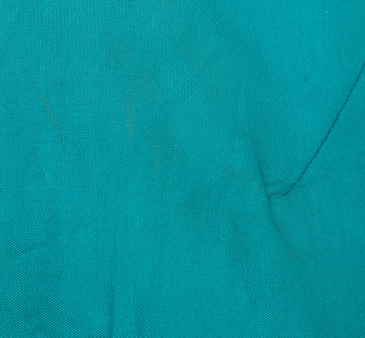Sushila Vintage Aqua Blue Stitched Sleeveless Sari Blouse Woven Designer Top 38