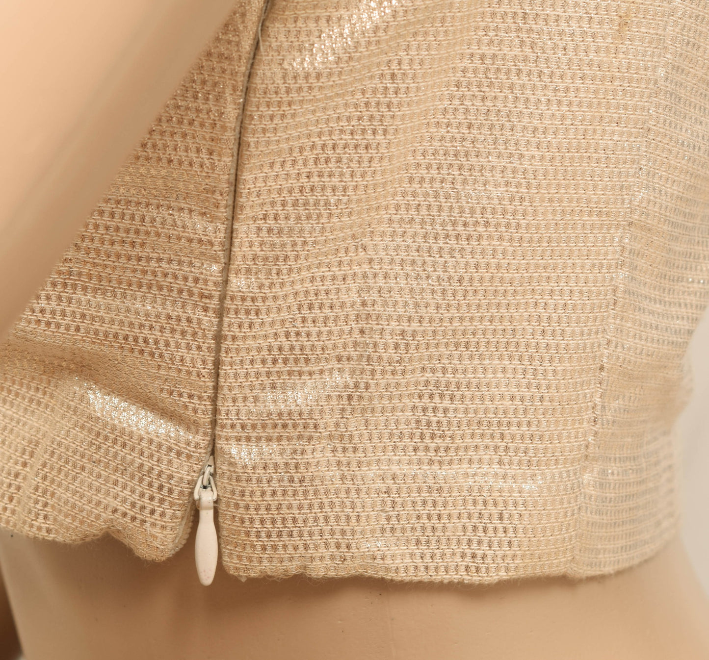 Vintage Stitched Golden Sari Blouse Silk Woven Party Wear Designer Padded Top 32