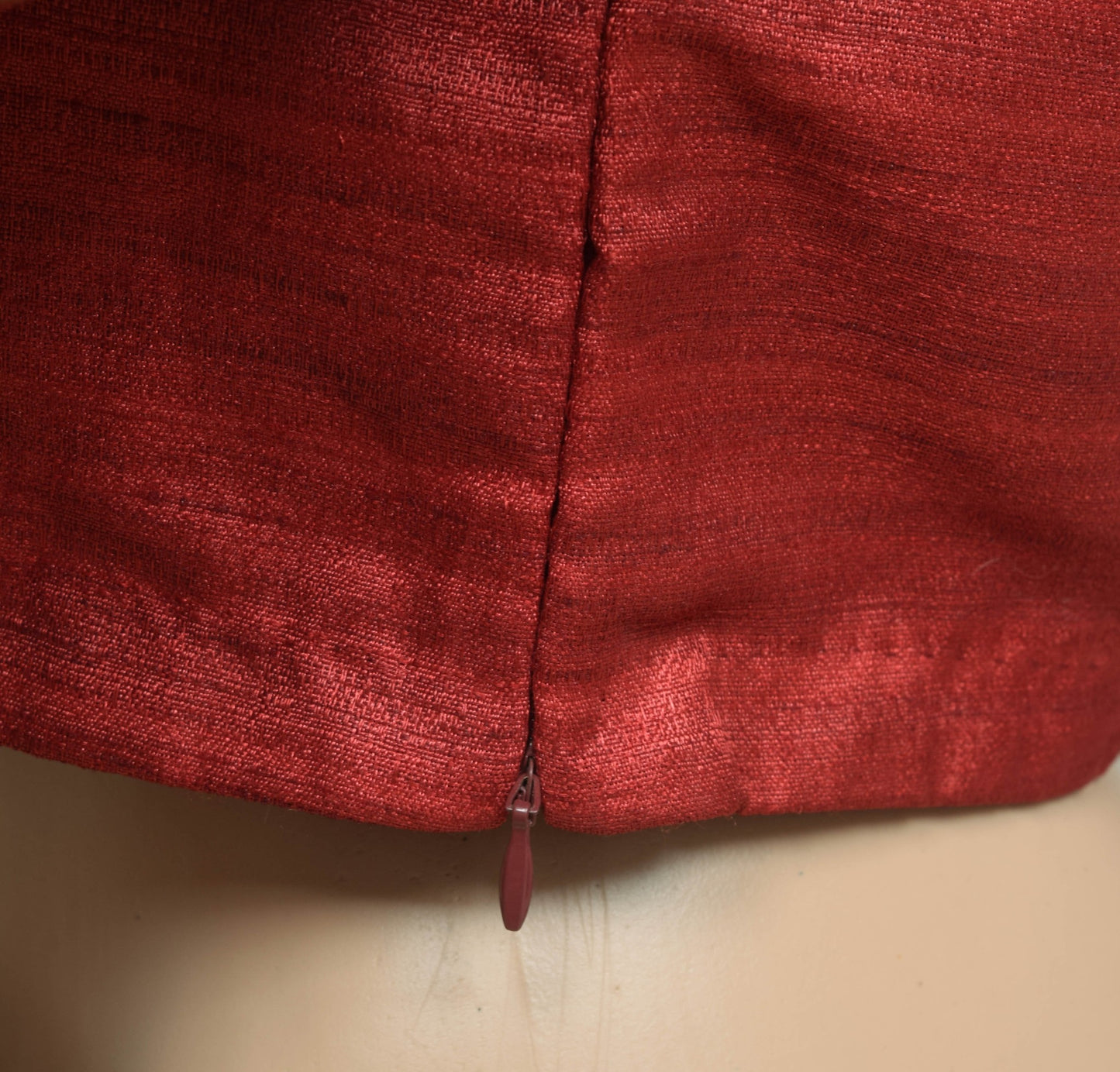 Sushila Vintage Maroon Branded Stitched Sari Blouse Silk Printed Crop Top 38