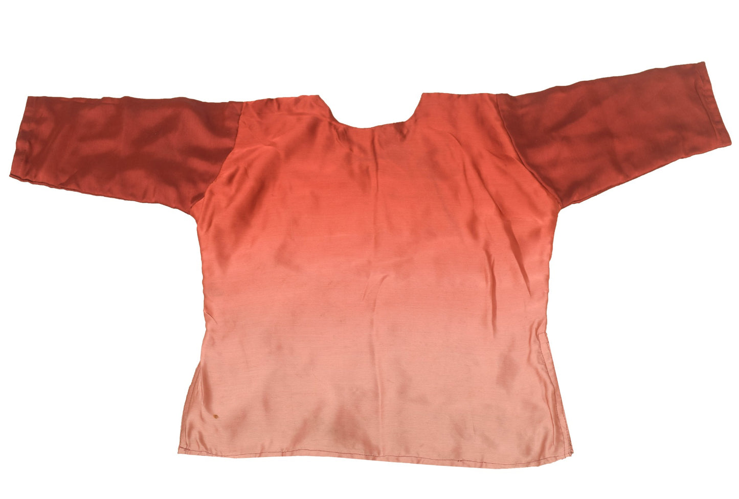 Sushila Vintage Stitched Sari Blouse Satin Silk Maroon Shaded Hand Beaded Top 32