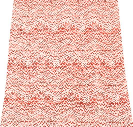 Sushila Vintage Pure Cotton Cream Blouse Piece for Women Remnant Printed Fabric