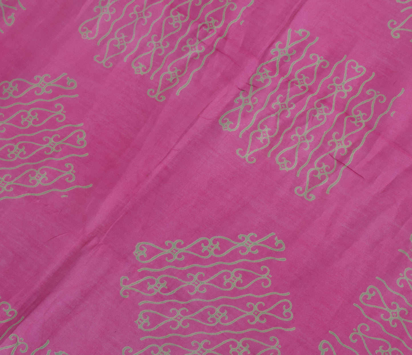 Sushila Vintage Blue & Pink Dupatta 100% Pure Cotton Floral Printed Long Stole