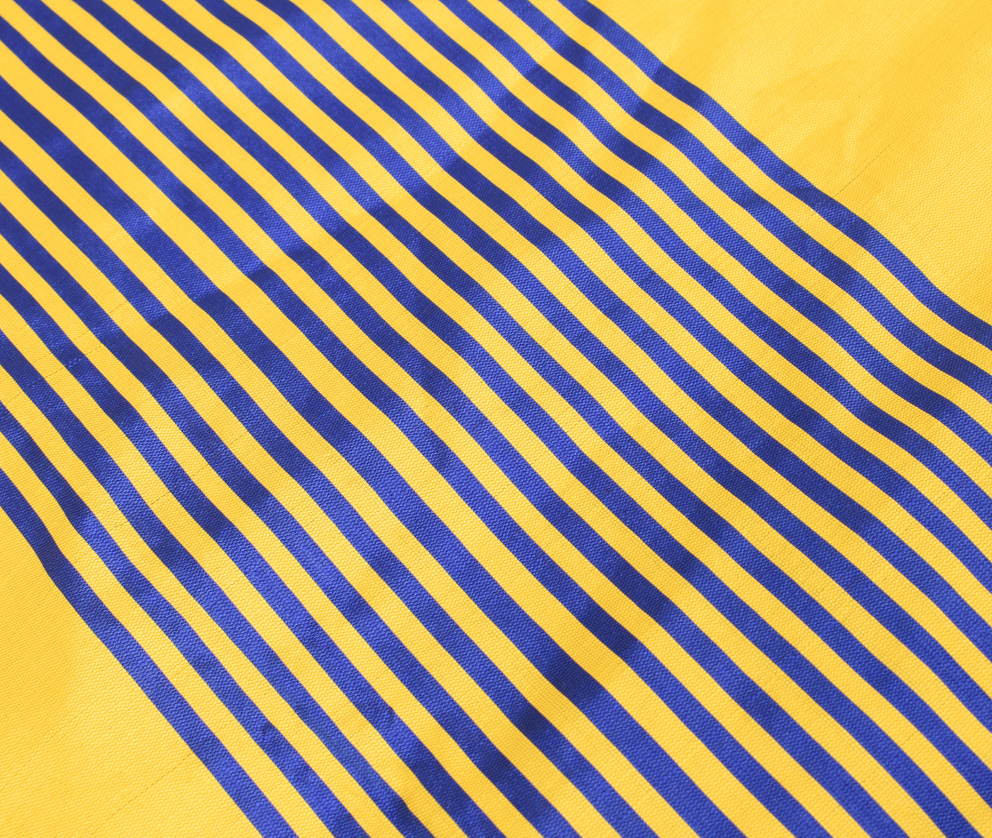 Sushila Vintage Yellow Dupatta Art Silk Woven Floral & Stripes Long Stole Wrap