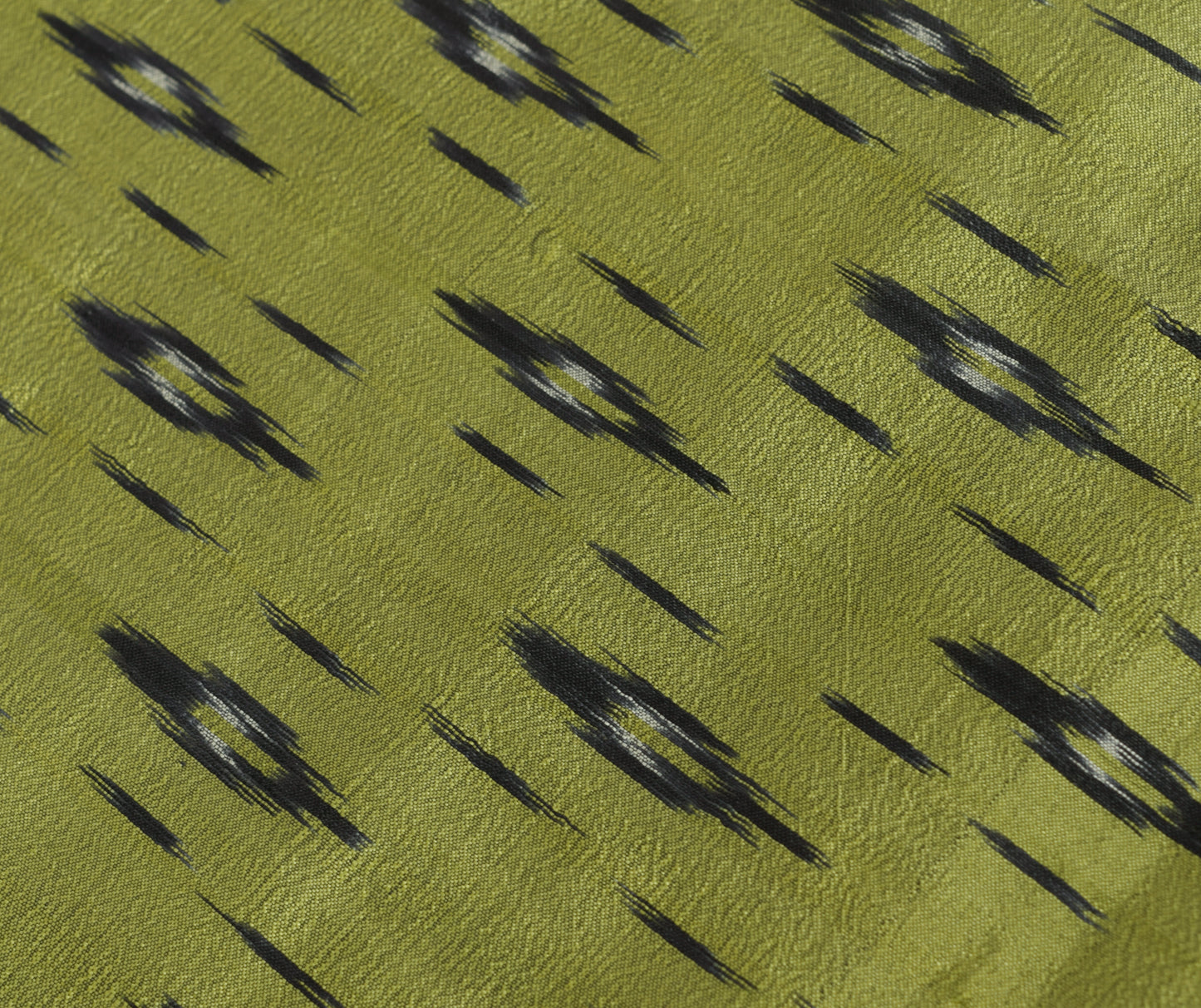 Sushila Vintage Henna Green Hand Woven Ikkat Patola Dupatta Pure Silk Long Stole