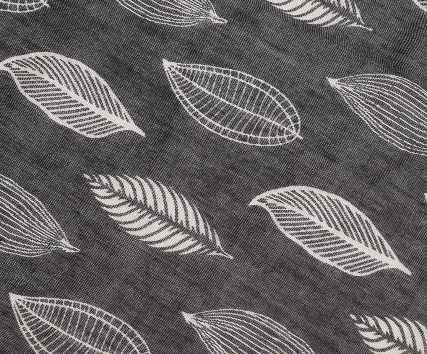 Sushila Vintage Black Floral Dupatta Art Silk Printed Patch Work Long Stole Wrap