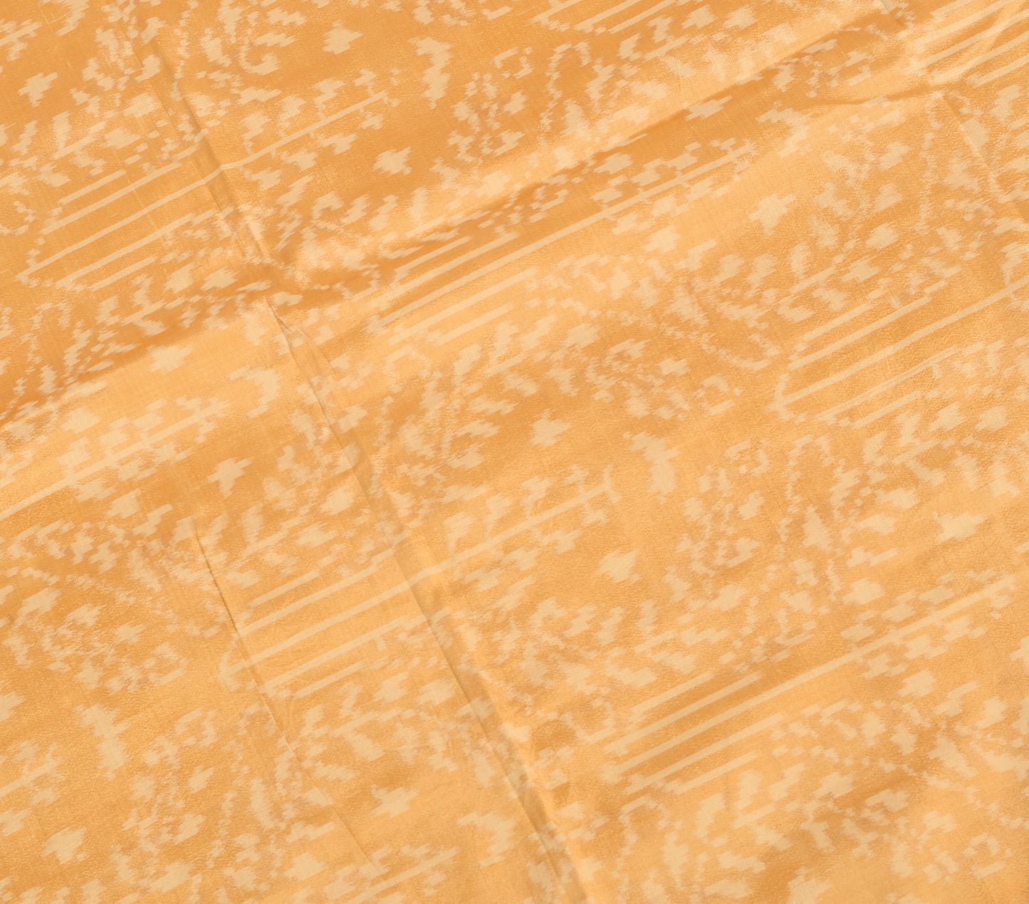 Sushila Vintage Peach Hand Woven Ikkat Patola Dupatta 100% Pure Silk Long Stole
