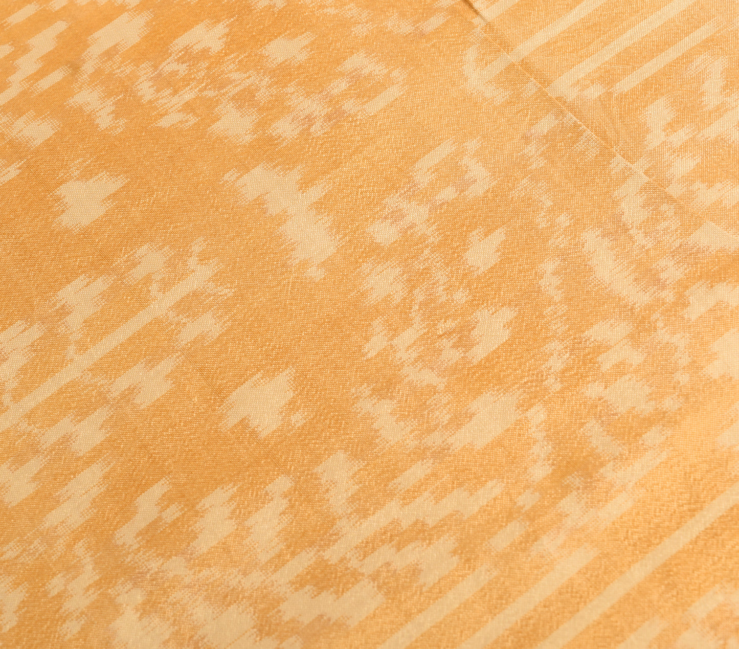 Sushila Vintage Peach Hand Woven Ikkat Patola Dupatta 100% Pure Silk Long Stole