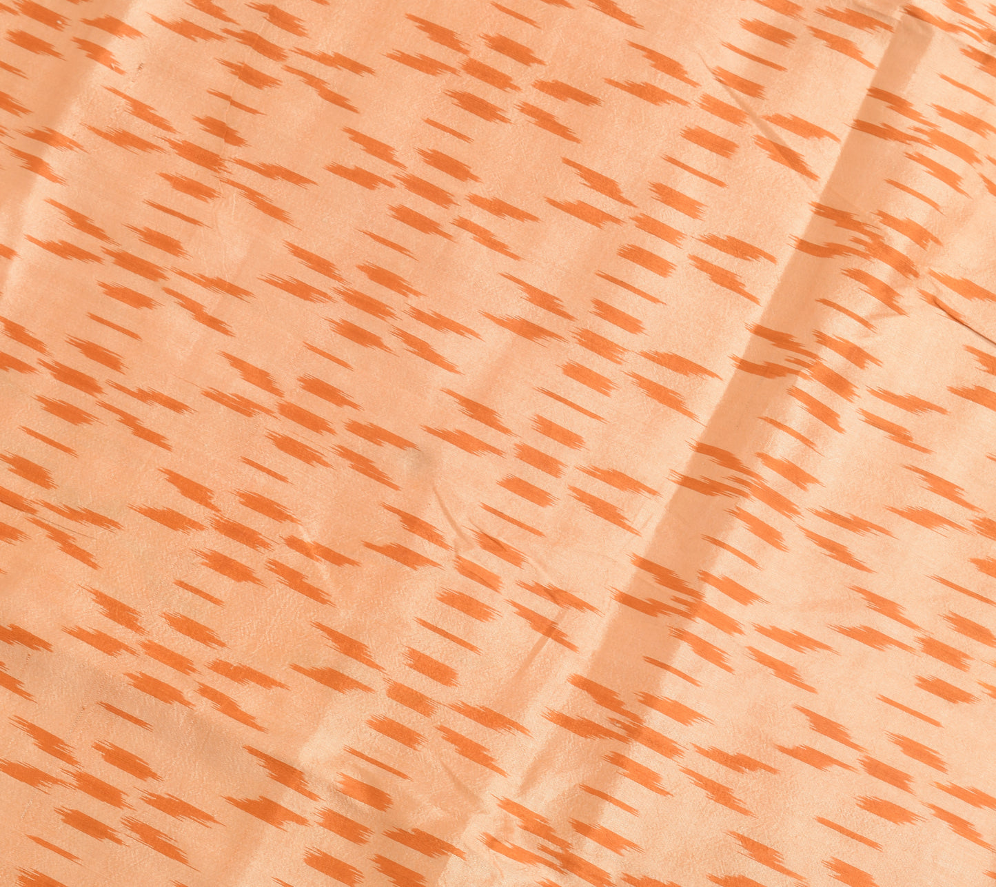 Sushila Vintage Peach 100% Pure Silk Dupatta Hand Woven Ikkat Patola Long Stole