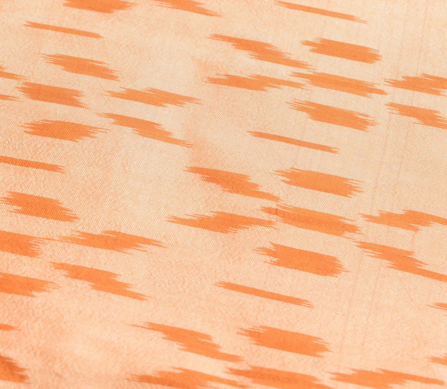 Sushila Vintage Peach 100% Pure Silk Dupatta Hand Woven Ikkat Patola Long Stole