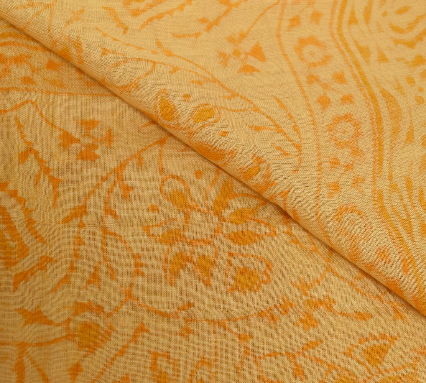 Sushila Vintage 100% Pure Cotton Dupatta Hand Block Printed Zig-Zag Long Stole