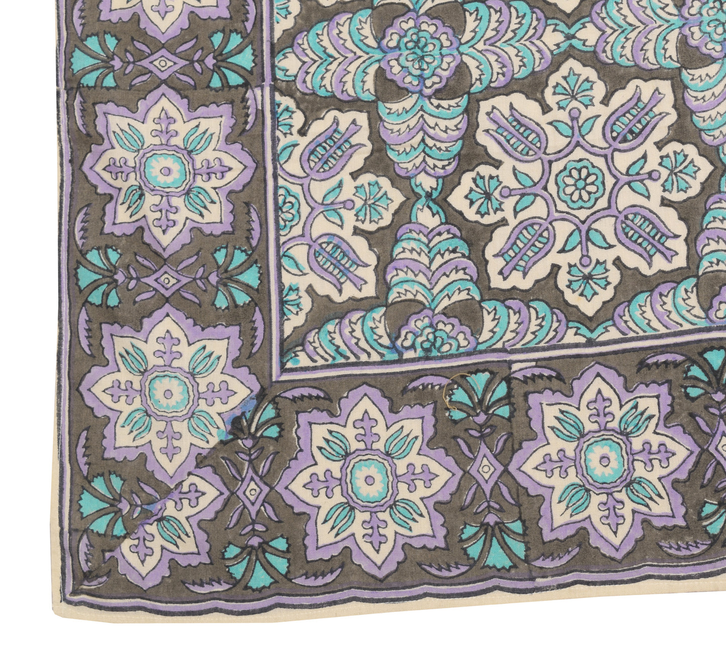 Sushila Vintage Dupatta 100% Pure Cotton Hand Block Printed Floral Long Stole