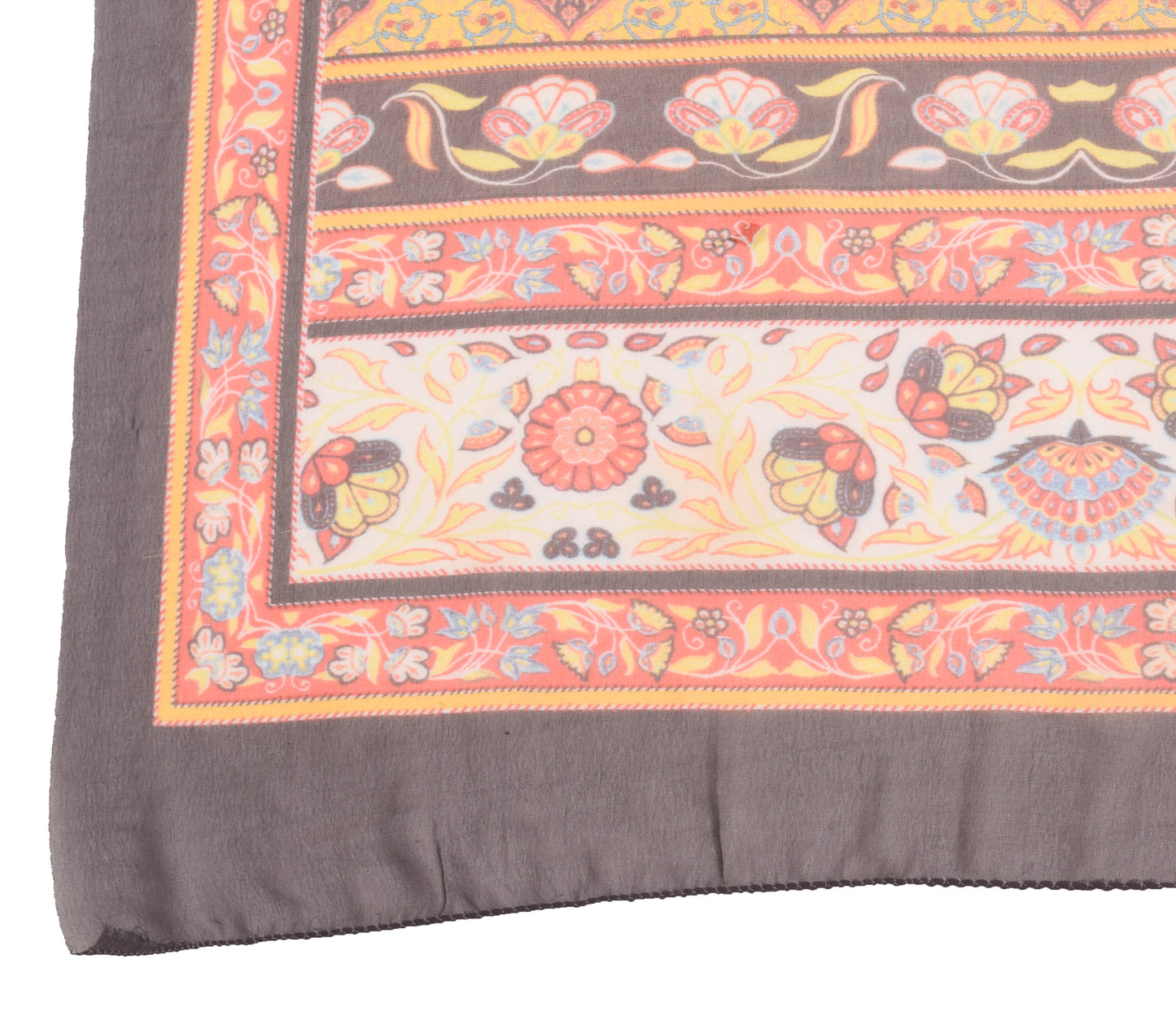 Sushila Vintage Teal Blue Geometrical Printed Dupatta Georgette Silk Long Stole