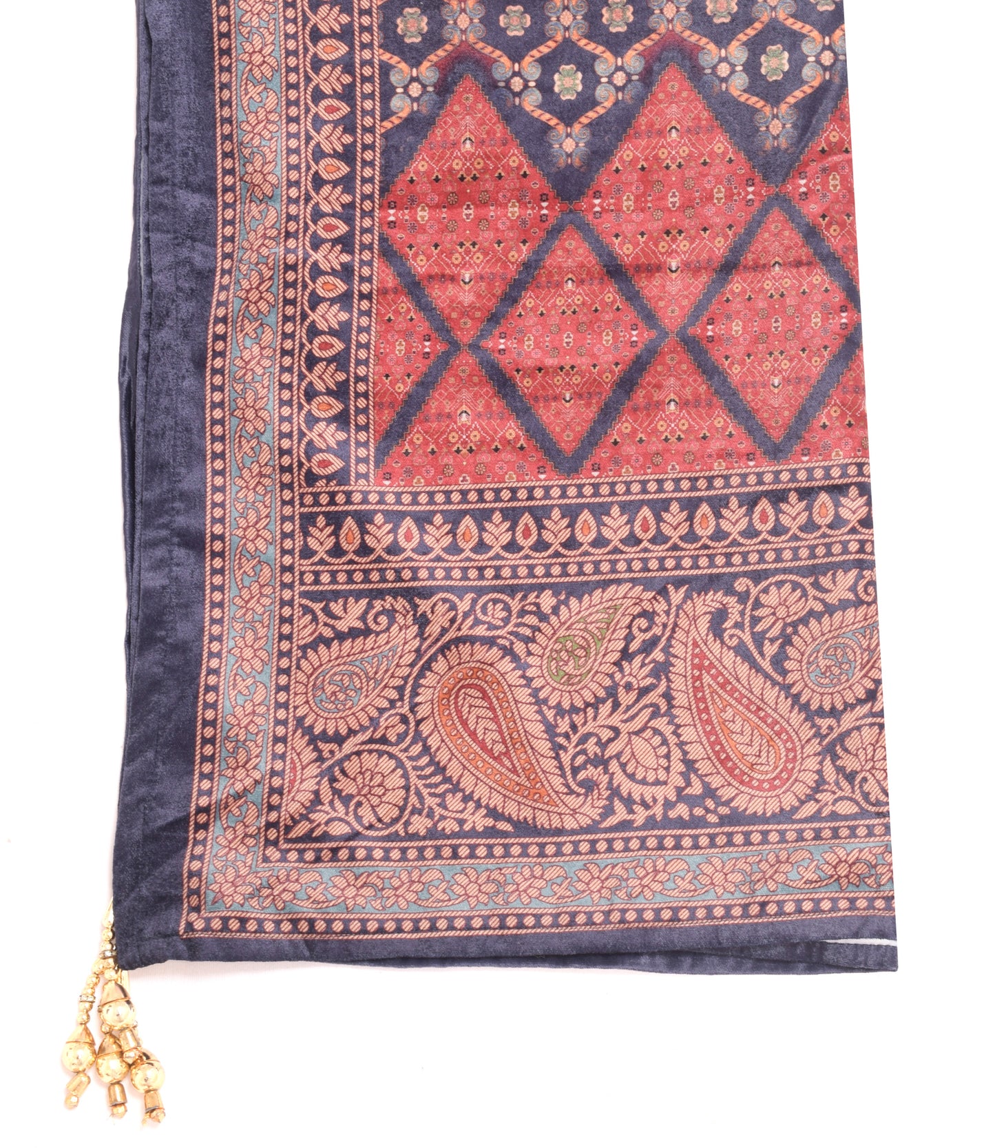 Sushila Vintage Dupatta Digital Printed Velvet Party Wear Long Stole Scarves