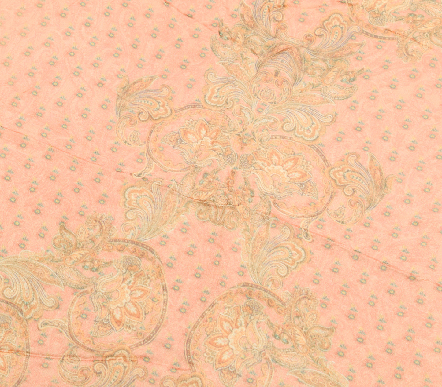 Sushila Vintage Indian Dupatta 100% Pure Silk Digital Printed Floral Long Stole