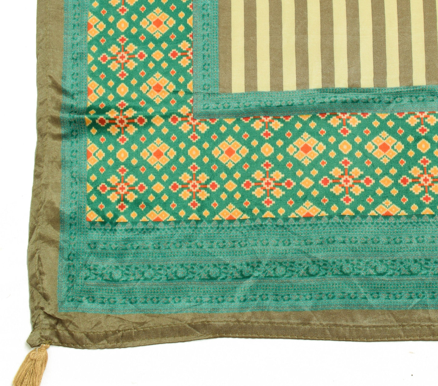 Sushila Vintage Digital Printed Dupatta 100% Pure Satin Silk Stylish Long Stole
