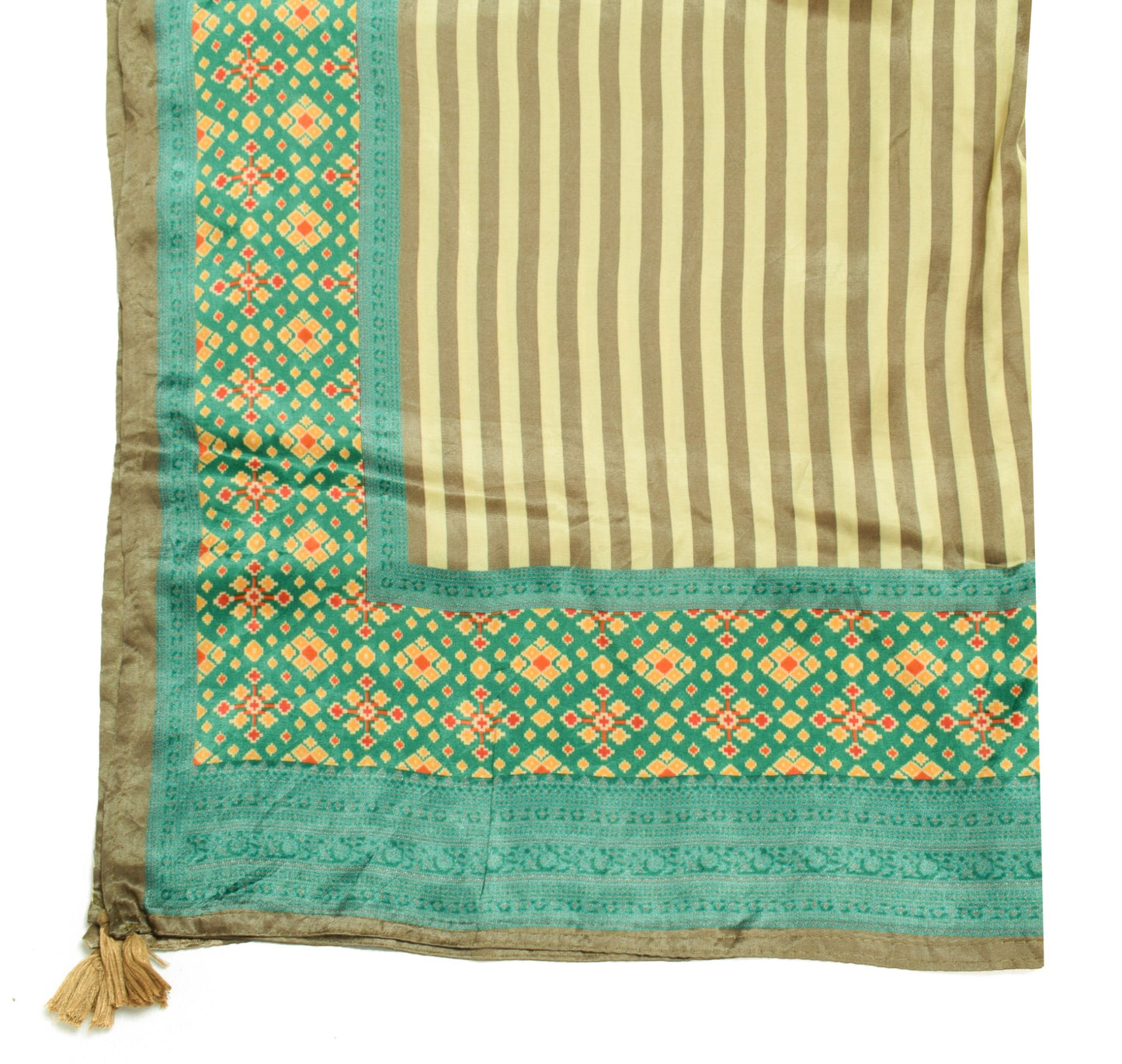 Sushila Vintage Digital Printed Dupatta 100% Pure Satin Silk Stylish Long Stole