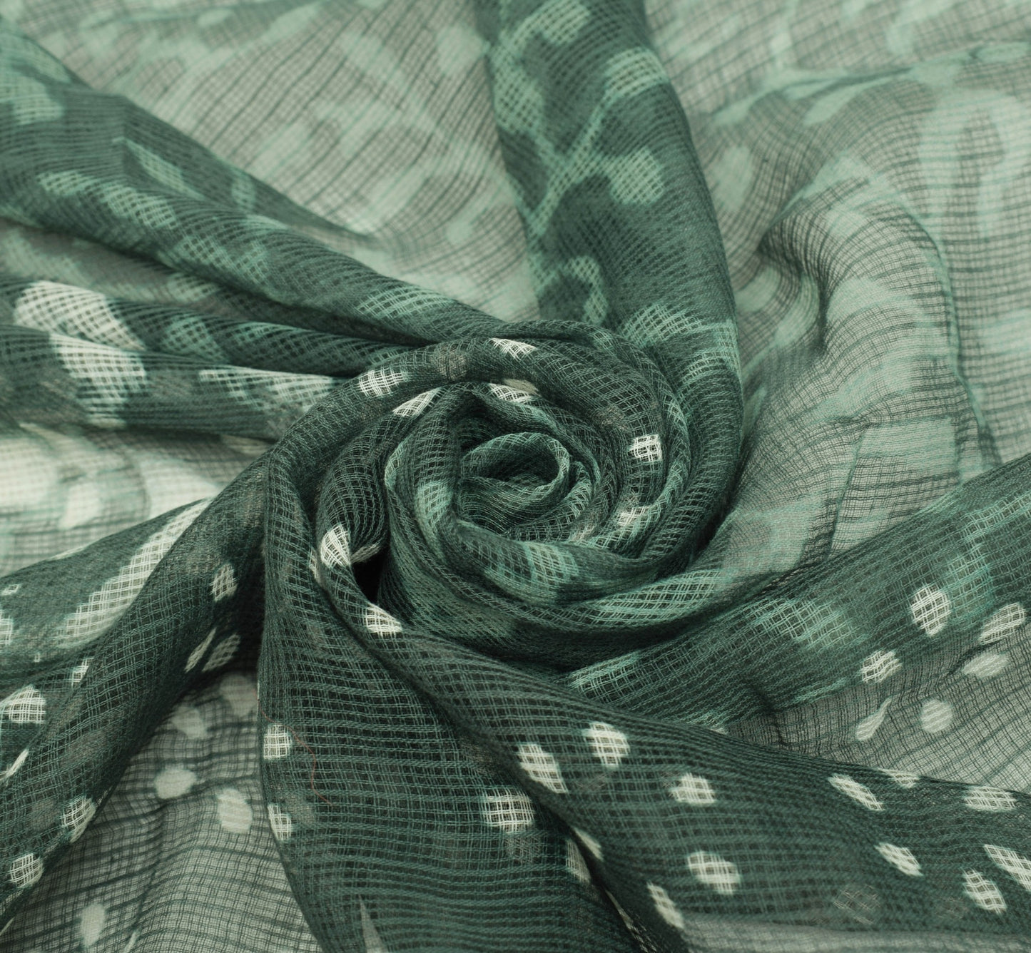 Sushila Vintage 100% Pure Cotton Dupatta Printed & Woven Paisley Long Stole Veil