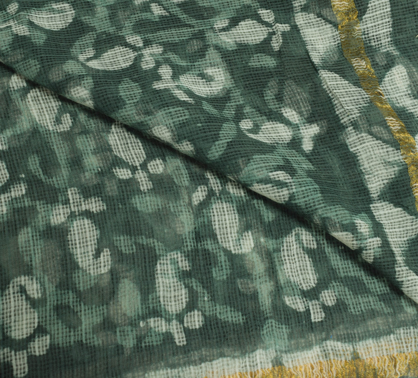 Sushila Vintage 100% Pure Cotton Dupatta Printed & Woven Paisley Long Stole Veil