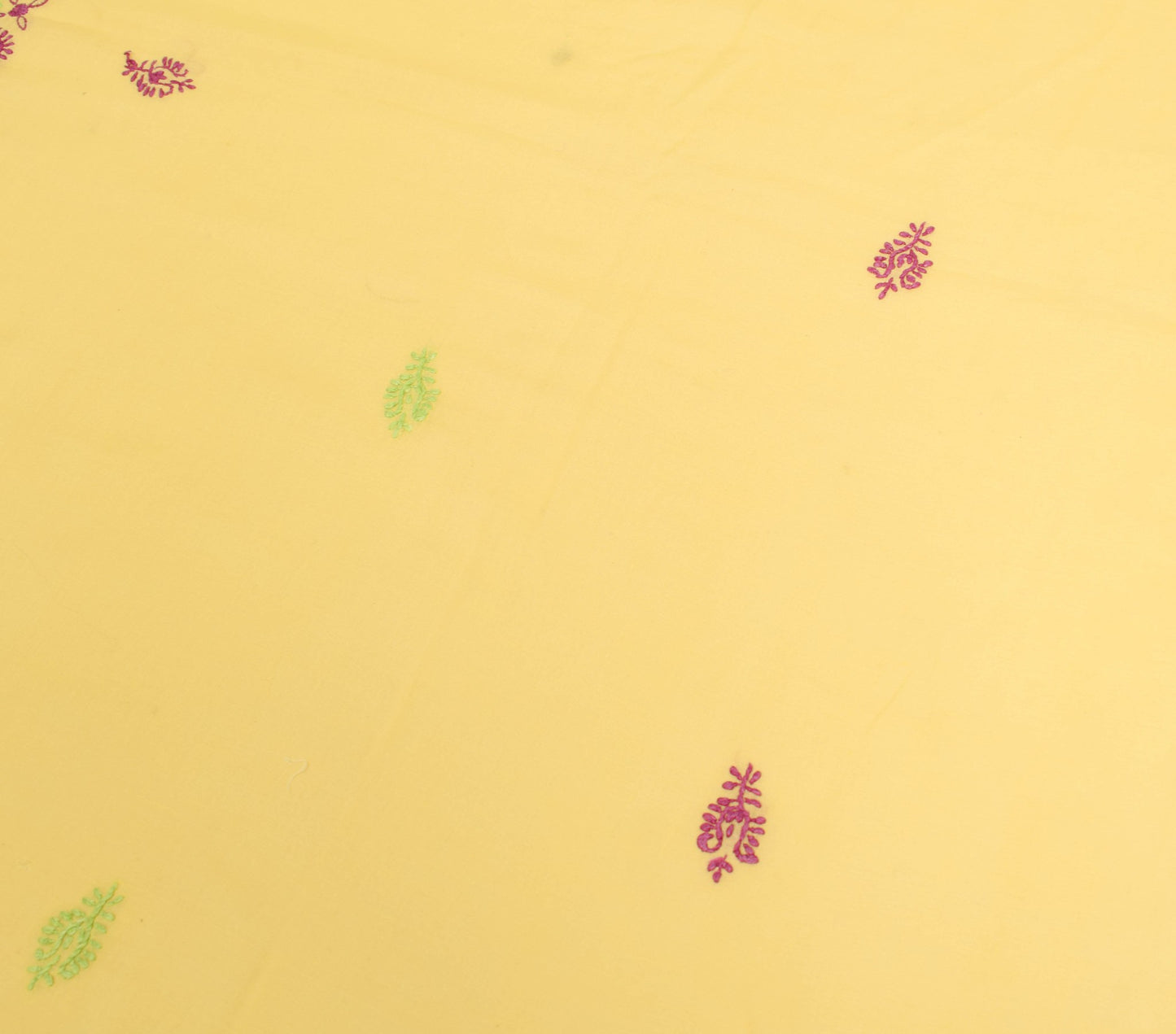 Sushila Vintage Yellow Dupatta Cotton Hand Embroidered Daily Wear Long Stole