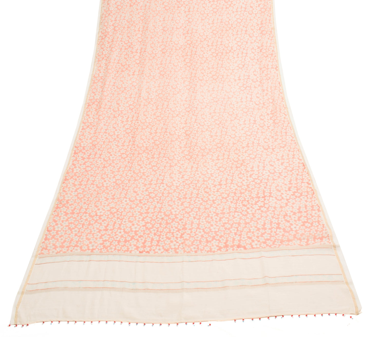 Sushila Vintage Bagru Hand Block Printing Dupatta Pure Cotton Branded Long Stole