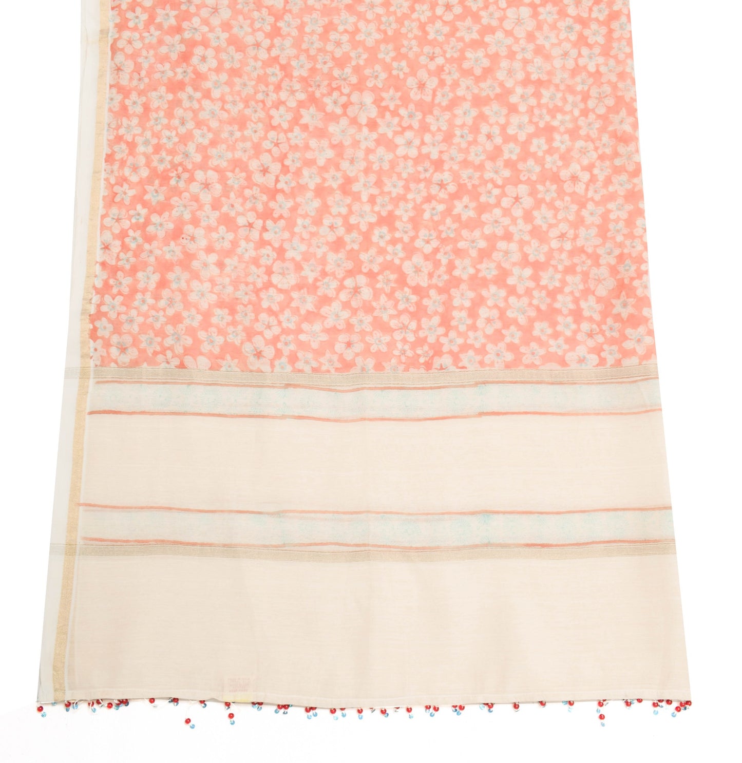 Sushila Vintage Bagru Hand Block Printing Dupatta Pure Cotton Branded Long Stole