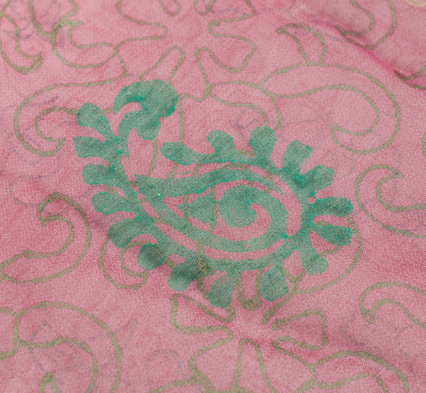 Sushila Vintage Purple Cream Dupatta Pure Georgette Hand Embroidered  Long Stole