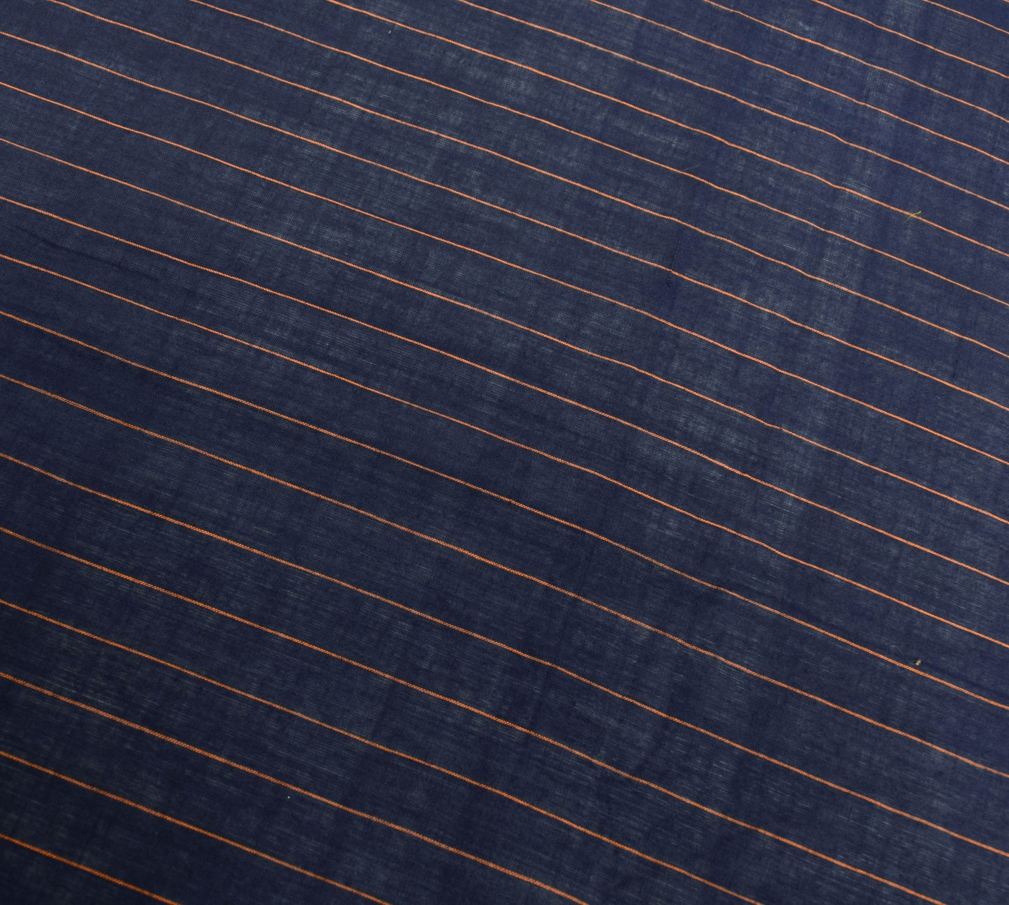 Sushila Vintage Blue 100%Pure Cotton Dupatta Stripes Woven Long Stole Hijab Veil