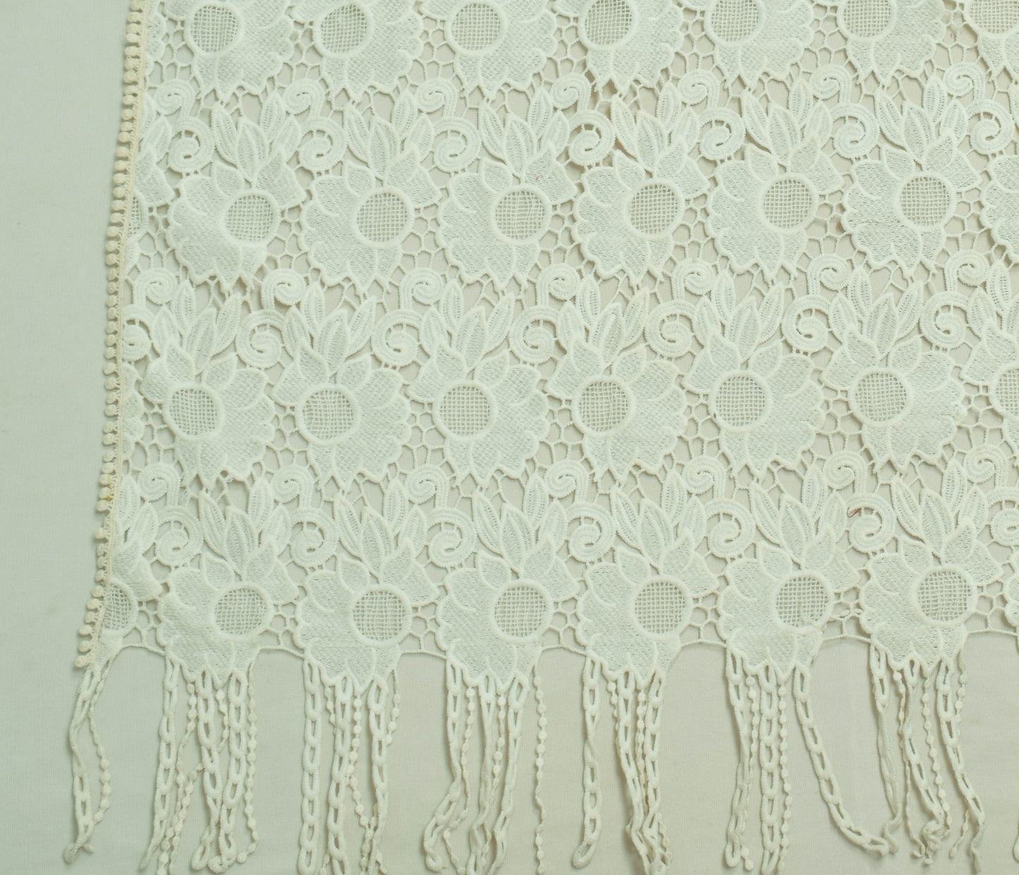 Sushila Vintage Net Mesh Floral Dupatta Designer Party Wear Long Stole Veil