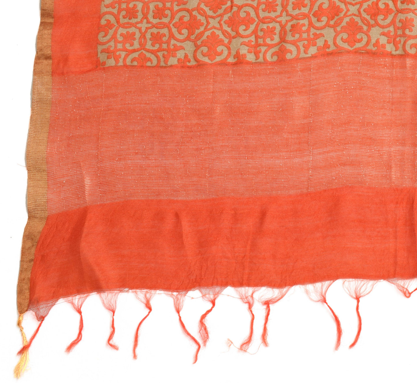 Sushila Vintage Floral Pure Silk Dupatta Printed & Woven Daily Wear Long Stole