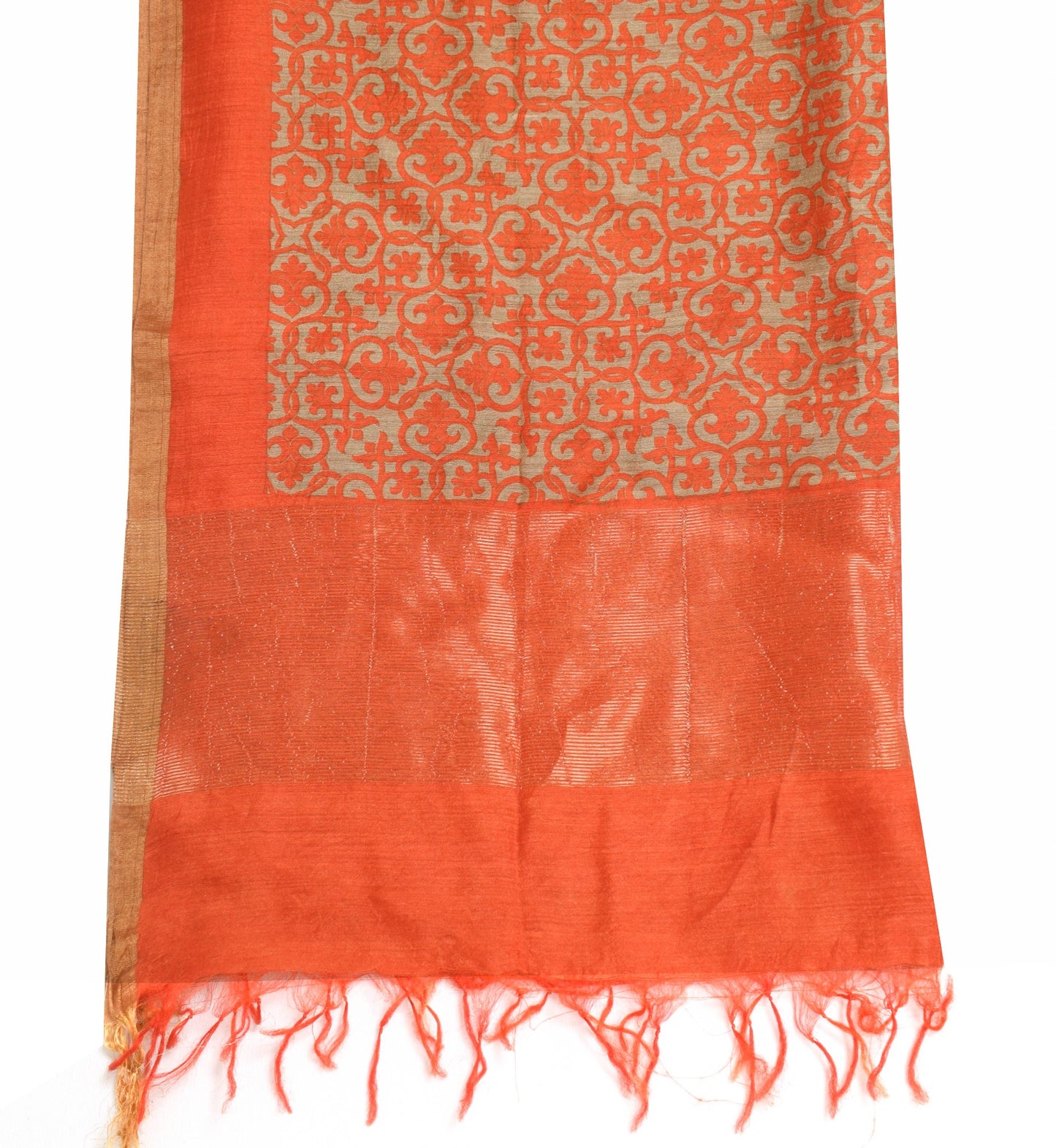 Sushila Vintage Floral Pure Silk Dupatta Printed & Woven Daily Wear Long Stole