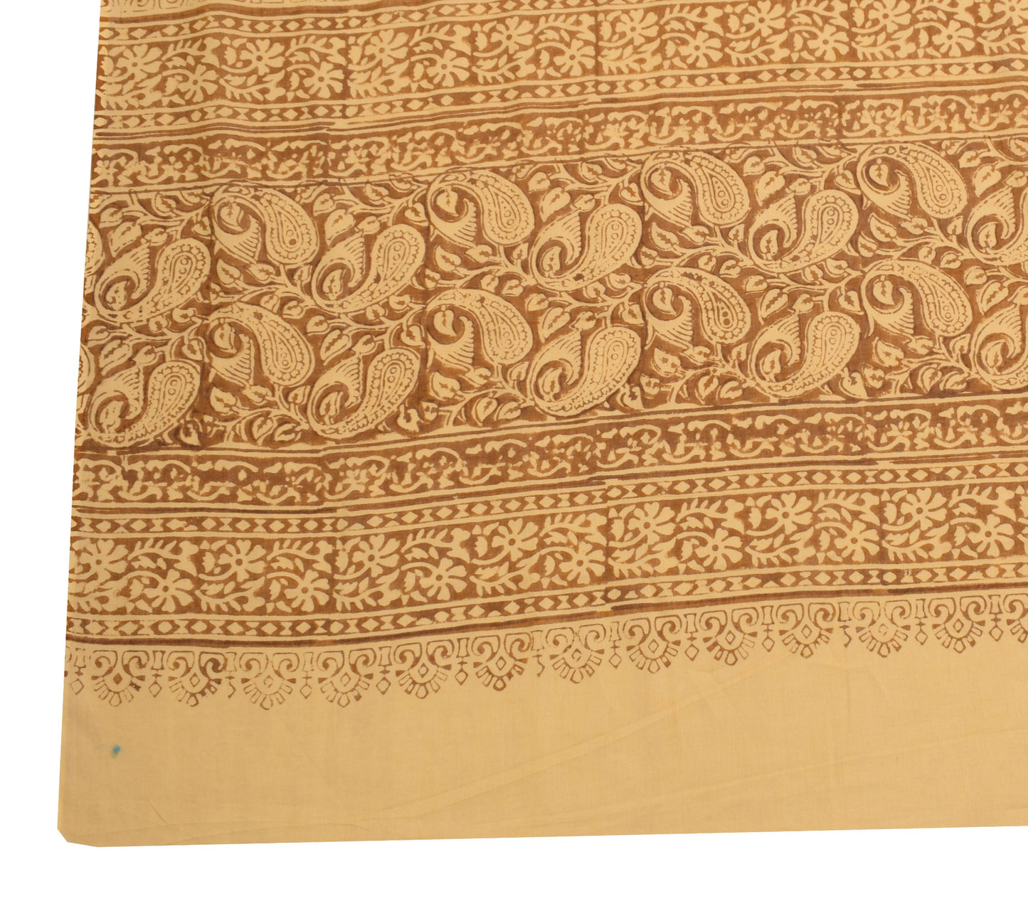 Sushila Vintage Hand Block Printed Dupatta Pure Cotton Zig-Zag Soft Long Stole