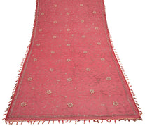 Sushila Vintage Red Heavy Dupatta Art Georgette Zari Embroidered Long Stole Wrap