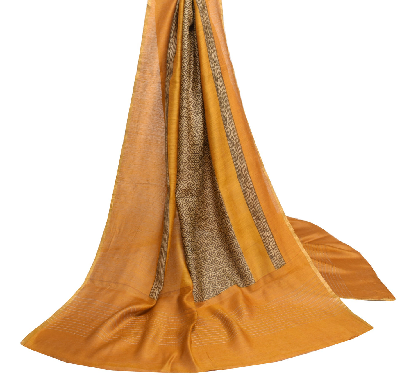 Sushila Vintage Floral Printed Dupatta 100% Pure Silk Soft Long Stole Scarves