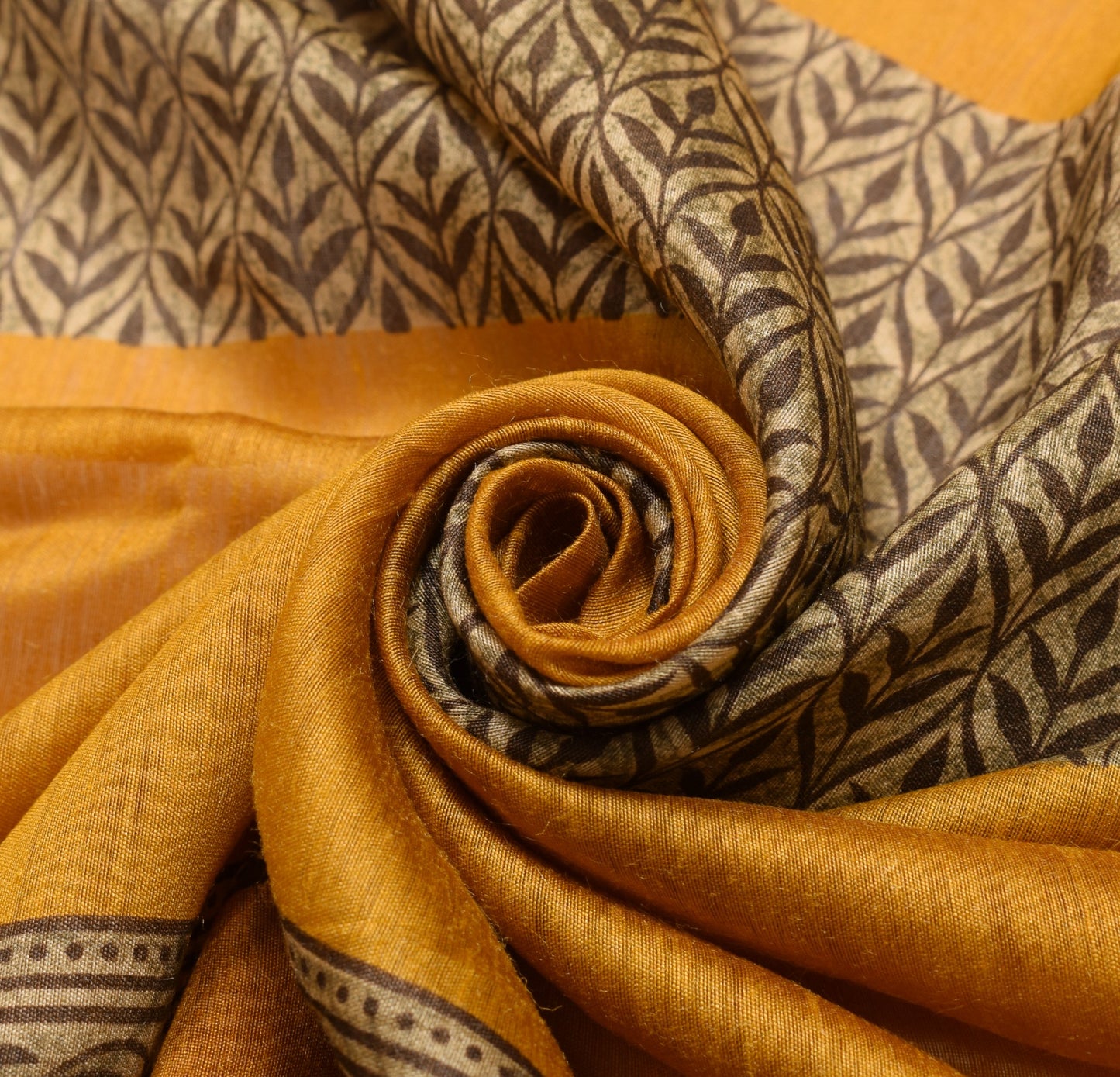 Sushila Vintage Floral Printed Dupatta 100% Pure Silk Soft Long Stole Scarves