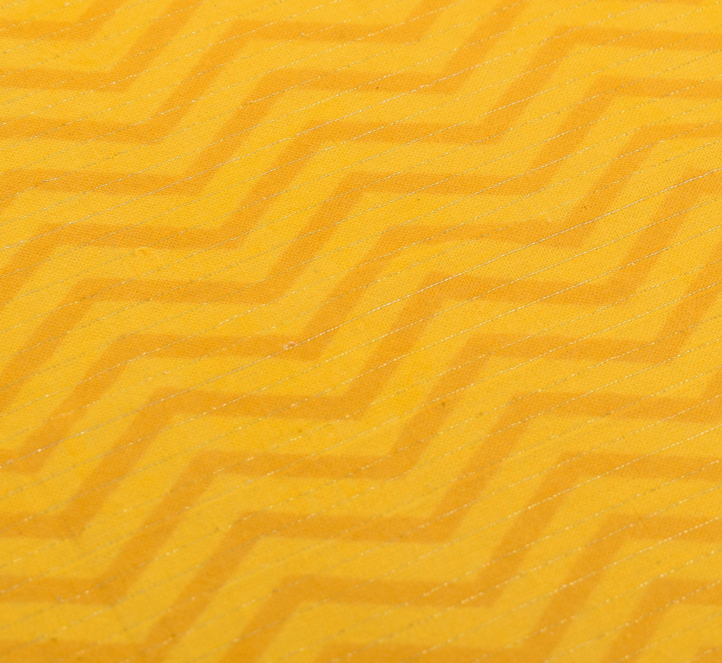 Sushila Vintage Yellow Dupatta 100%Pure Cotton Hand Block Printed Long Stole