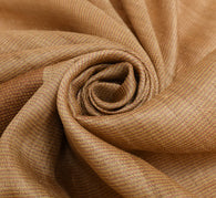 Sushila Vintage Light Brown Dupatta 100% Pure Khadi Woven Handloom Long Stole