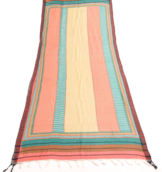Sushila Vintage Multi-Color Dupatta Pure woolen Soft Printed Warm Long Stole