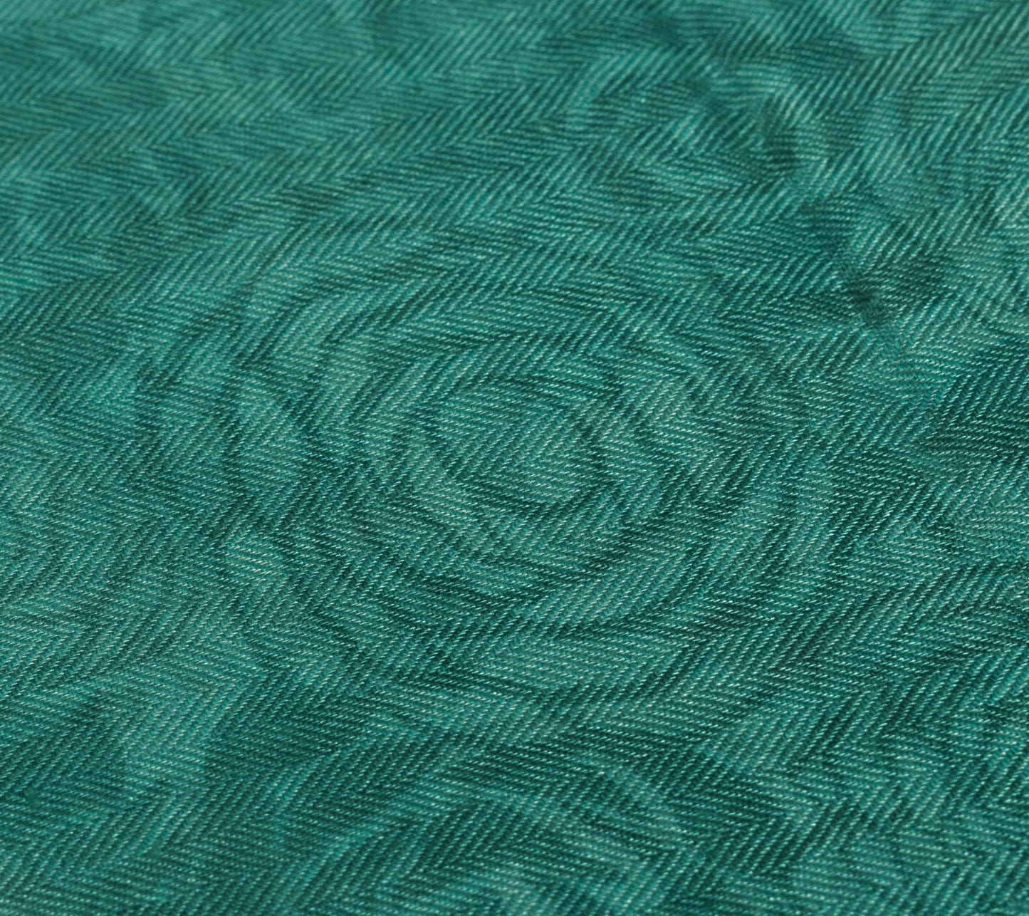 Sushila Vintage Teal Green Dupatta Pure Woolen Floral Printed Soft Long Stole