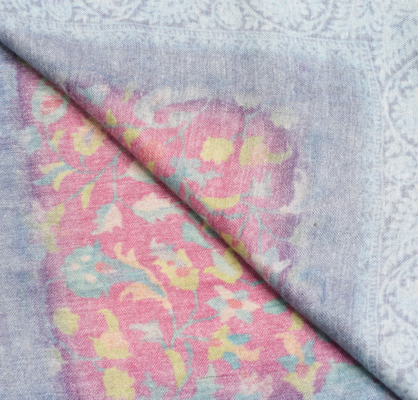 Sushila Vintage Dark Magenta Dupatta Soft Pure Woolen Printed Paisley Long Stole