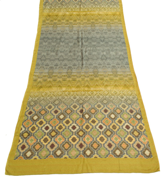 Sushila Vintage Pure Woolen Dupatta Printed Shade of Green Soft Warm Long Stole