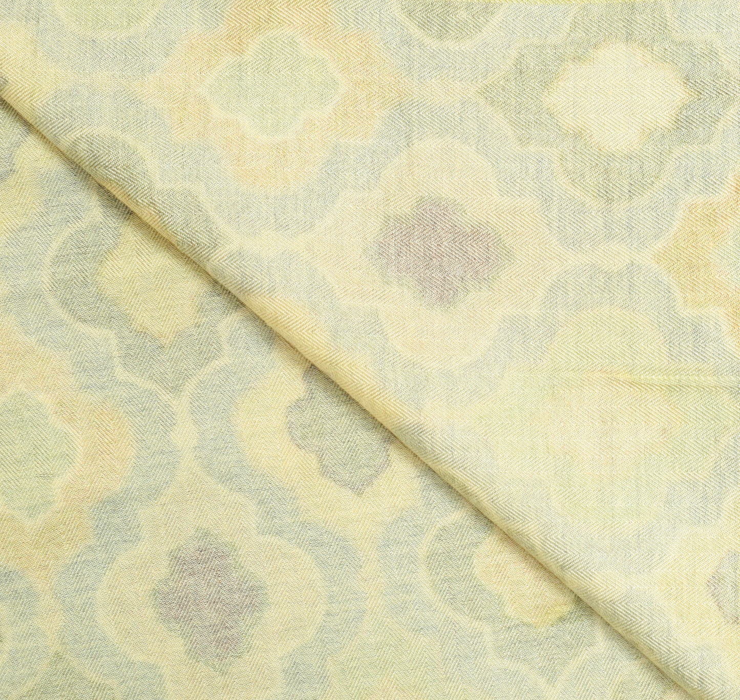 Sushila Vintage Pure Woolen Dupatta Printed Shade of Green Soft Warm Long Stole