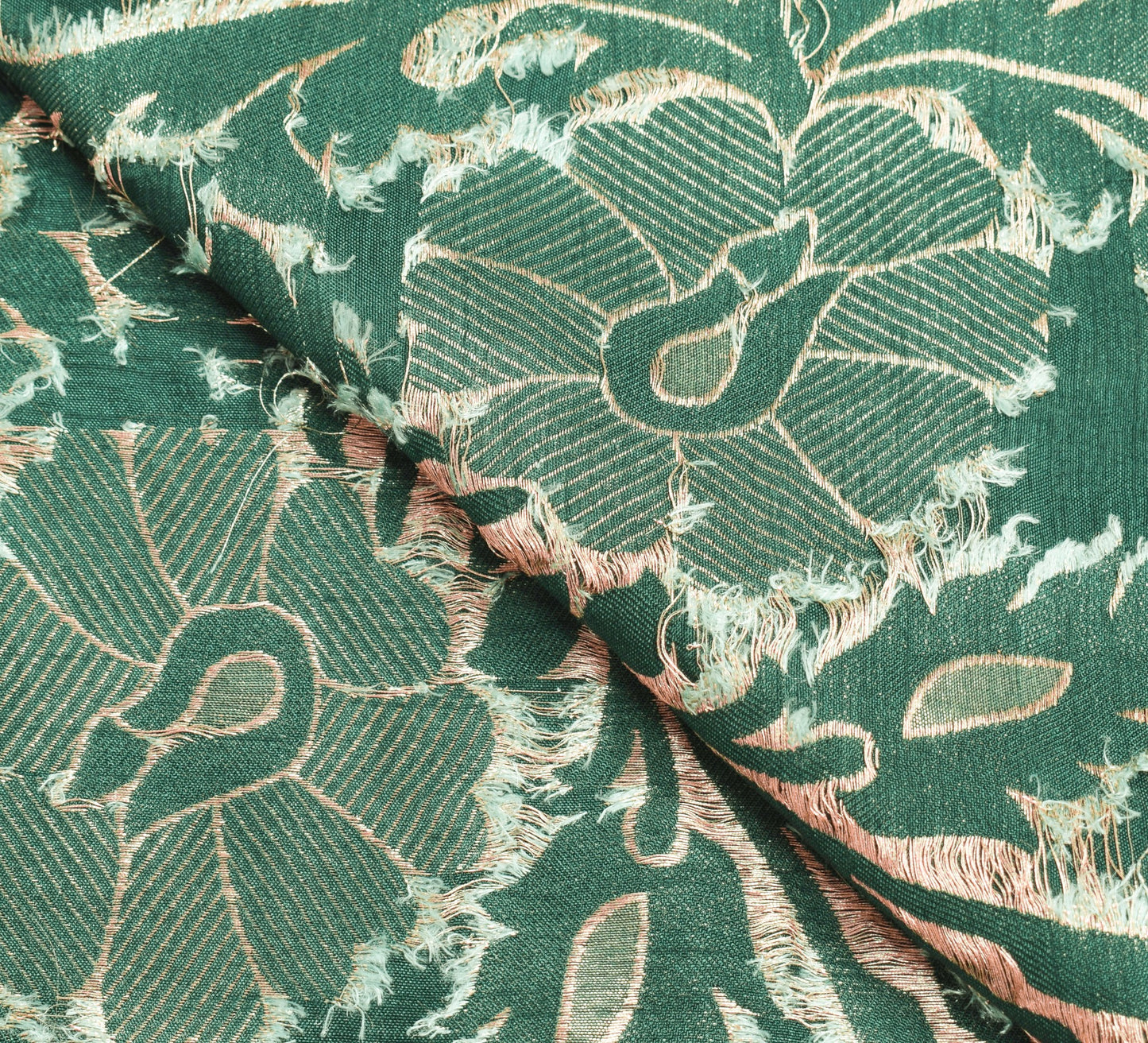 Sushila Vintage Teal Green Dupatta 100%Pure Cotton Zari Brocade Long Stole Wrap