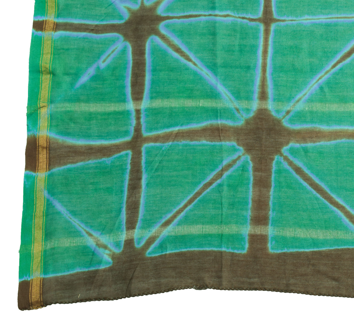 Sushila Vintage Green Batik Printed Dupatta Pure Cotton Casual Women Long Stole