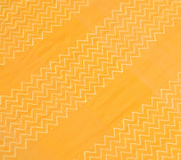 Sushila Vintage Mustard Yellow Dupatta Hand Block Printed Pure Cotton Long Stole